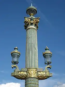 Illumination de la place de la Concorde, Paris.