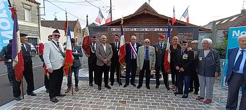 Le monument aux morts ré-inauguré le 27 septembre 2023.