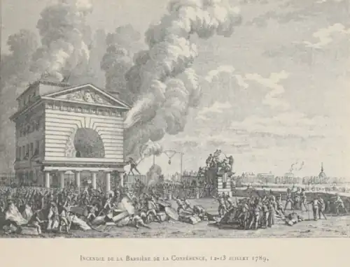 Incendie de la barrière de la Conférence.