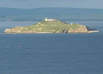 Inchkeith vue depuis Kinghorn.