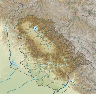 Voir sur la carte topographique du Jammu-et-Cachemire