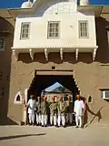 Caravansérail aménagé en hôtel à Mandawa, au Rajasthan, Inde.