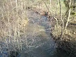 La rivière Indre en direction de Briantes en 2012.