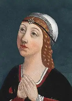 Isabelle d'Aragon, reine consort de Portugal.