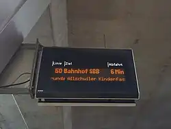 Ligne 50 BVB vers Bâle.