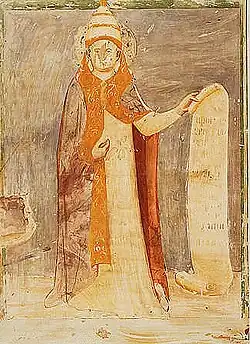 Innocent VI, fresque de la chartreuse Notre-Dame-du-Val-de-Bénédiction à Villeneuve-lès-Avignon.