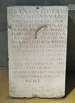 Antistius, procurateur des trois Gaules CIL XIII, 1680.