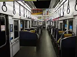 Intérieur de la rame.