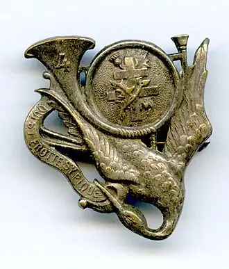 Insigne du 4e bataillon de chasseurs à pied, 1945