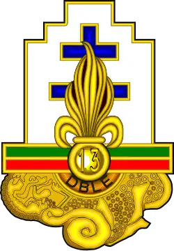 Insigne régimentaire de la 13e Demi-brigade de Légion étrangère