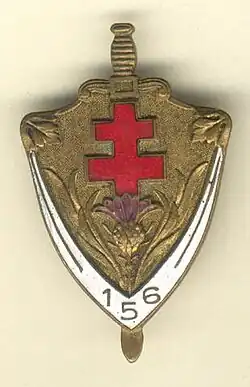 Insigne du 156e RIF.