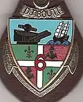 Insigne du 6e&nbsp;régiment d'artillerie de marine.