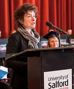 Description de l'image Installation of Chancellor Professor Jackie Kay MBE - University of Salford, Peel Hall (17136470459) (cropped).jpg.