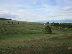 L'intérieur de l'Île d'Olkhon, qui mesure 730 km2