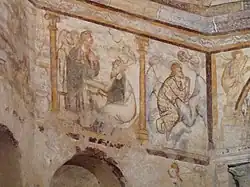 La colombe et Zacharie, Saint Jean-Baptiste et la main de Dieu