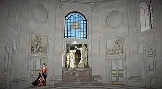 Restitution de l'intérieur de la chapelle de Sceaux, fin du XVIIe.