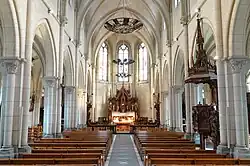 Intérieur de l'église Saint-Pierre de Godewaersvelde