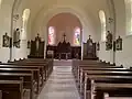 Intérieur de l'église vue de l'entrée