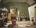 Intérieur de l'atelier de Léon Cogniet en 1831, Musée des Beaux-Arts d'Orléans