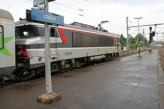 Intercités à destination de Cherbourg.