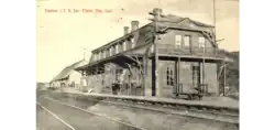 Gare de Ste-Flavie (Mont-Joli) vers 1880.
