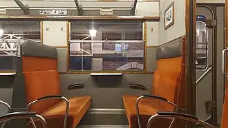 Autorail DE1 - Aménagement d'origine de 2e classe