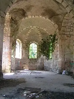 Intérieur de l’abbatiale Sainte-Marie en 2007.