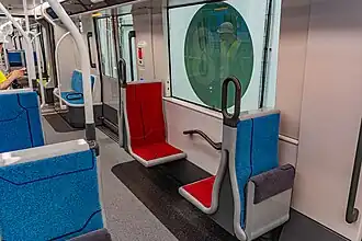 Intérieur d'une rame MR6V.