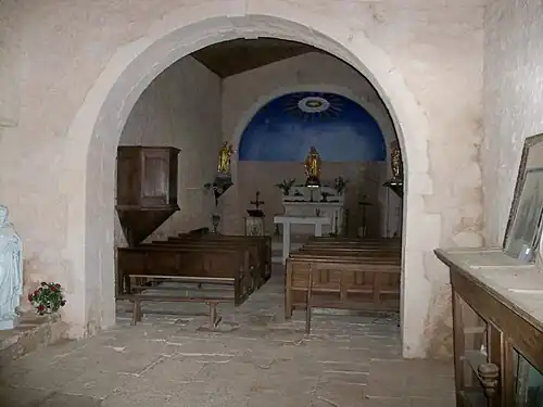 Intérieur de la chapelle.