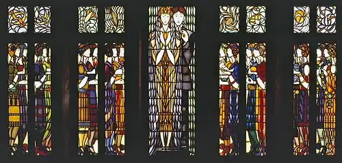 Vitrail en cristal de Loodram, 1927, salle des mariages