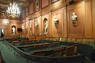 Grande salle des séances, occupée par les autres académies.