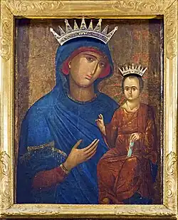 Icône byzantine : La Vierge de la Paix
