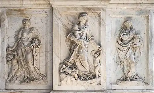 Bas-relief de la base - partie droite (Pietro Baratta)