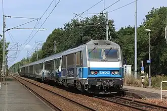 BB 26002 en tête d'un train Interloire.