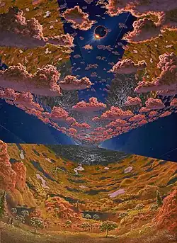 Éclipse solaire dans une colonie, par Don Davis&nbsp;(en).