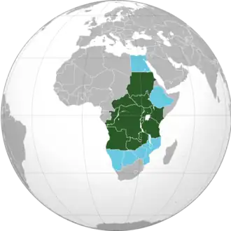 Carte de l'organisation