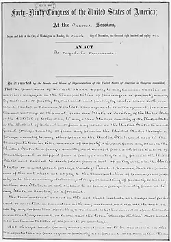 Le Interstate Commerce Act est une loi fédérale votée en 1887