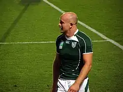 Description de l'image Ireland vs Georgia, Rugby World Cup 2007 Hickie.jpg.