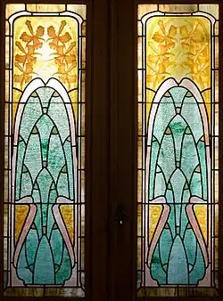 Jacques Gruber, vitraux aux iris jaunes, Saint-Germain-en-Laye, musée départemental Maurice-Denis.