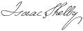 Signature de Isaac Shelby
