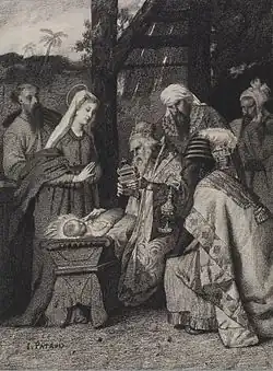 L'Adoration des mages (1865), dessin, Baltimore, Walters Art Museum.