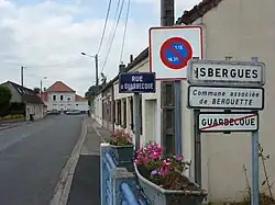 Panneau d'entrée de Berguette.