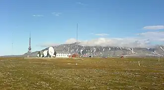 Isfjord radio au cap Linné.