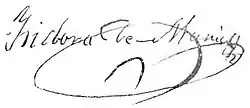 Signature de Isidoro de María