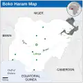 Territoires contrôlés par Boko Haram en février 2015