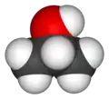 Représentation 3D de l'isopropanol