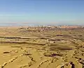 Vue aérienne du makhtesh.