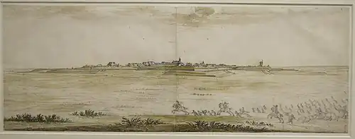 Rocroi en 1665 par Israël Silvestre.