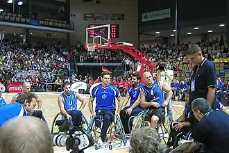 Lors de l'Euro de basket-ball en fauteuil roulant 2007&nbsp;(de).