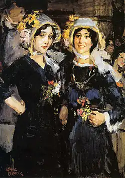Deux Catherinettes, vers 1905.